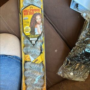 Wave Braid Hair Extension - Silver